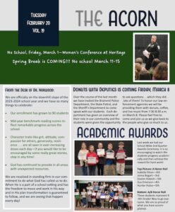 The Acorn - Mid Year Newsletter